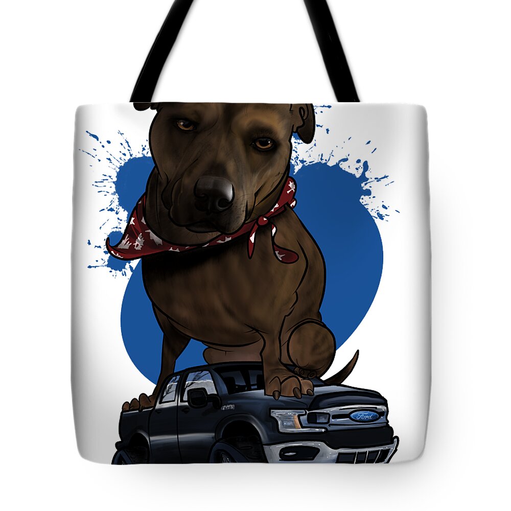 5953 Tote Bag featuring the drawing 5953 Fraser by John LaFree