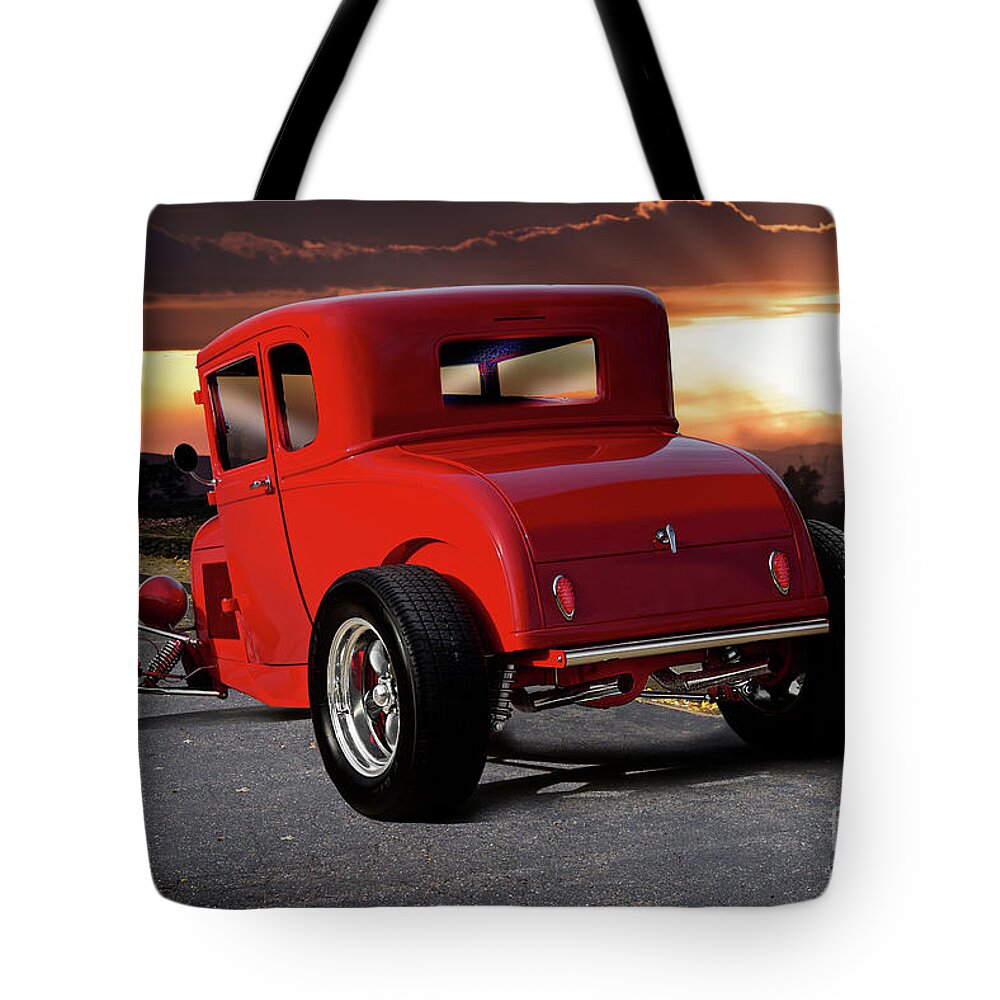1928 Ford Coupe Tote Bag featuring the photograph 1928 Ford Model A Coupe #6 by Dave Koontz