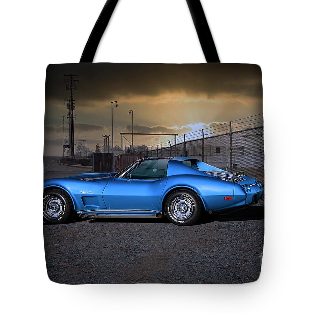 Chevrolet C3 Corvette Tote Bag featuring the photograph Chevrolet C3 Corvette Stingray #6 by Dave Koontz