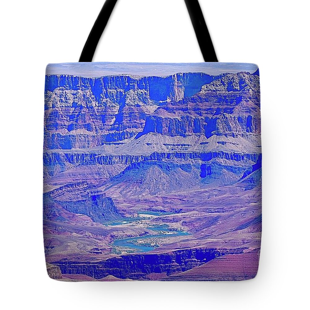 The Grand Canyon Tote Bag featuring the digital art The Grand Canyon #6 by Tammy Keyes