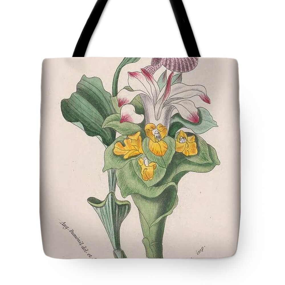 Flower Tote Bag featuring the mixed media Beautiful Vintage Flower #629 by World Art Collective