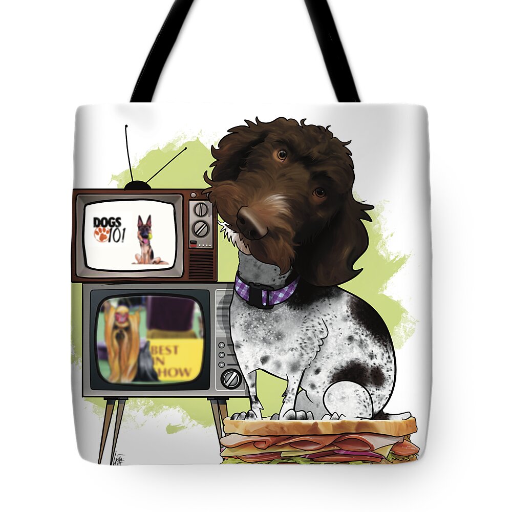 6568 Tote Bag featuring the drawing 6568 Kearns by John LaFree