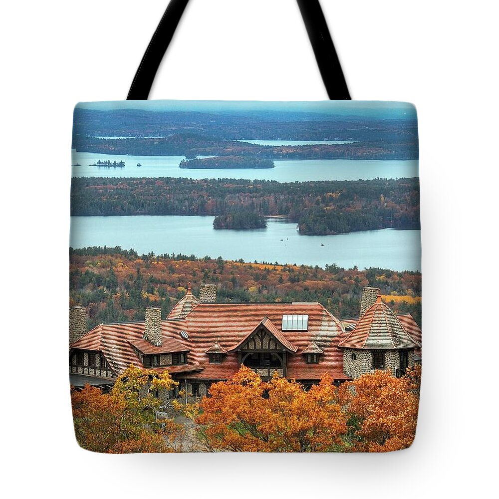  Tote Bag featuring the photograph Castle in the Clouds #7 by John Gisis