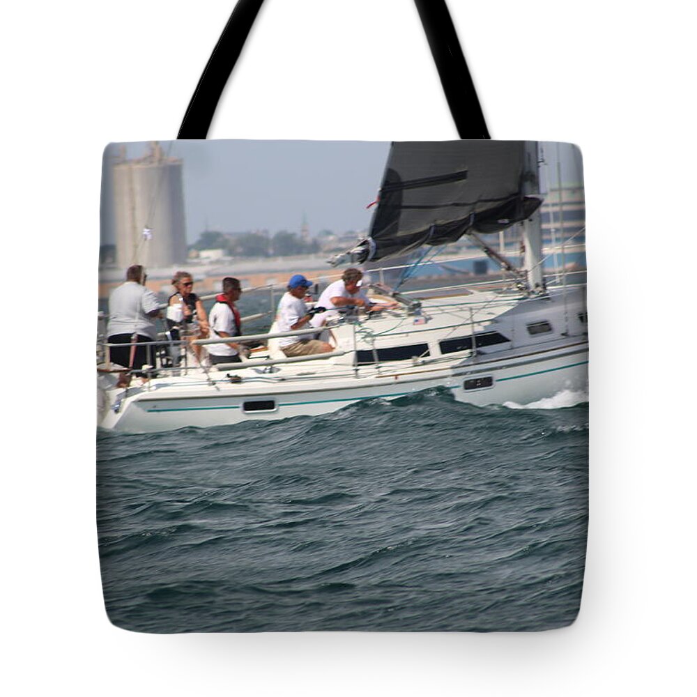  Tote Bag featuring the photograph The race #79 by Jean Wolfrum