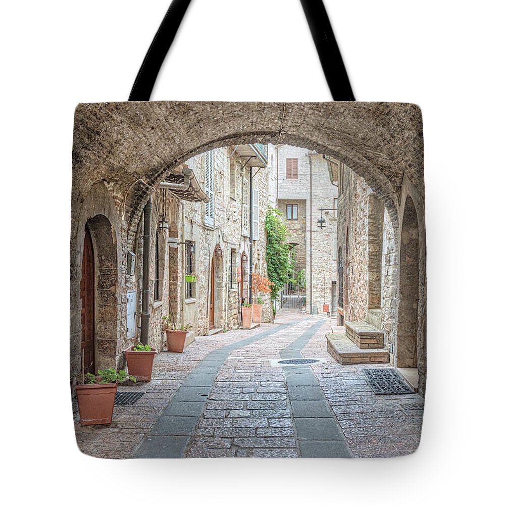 Basilica Tote Bag featuring the photograph Assisi - Italy #8 by Joana Kruse