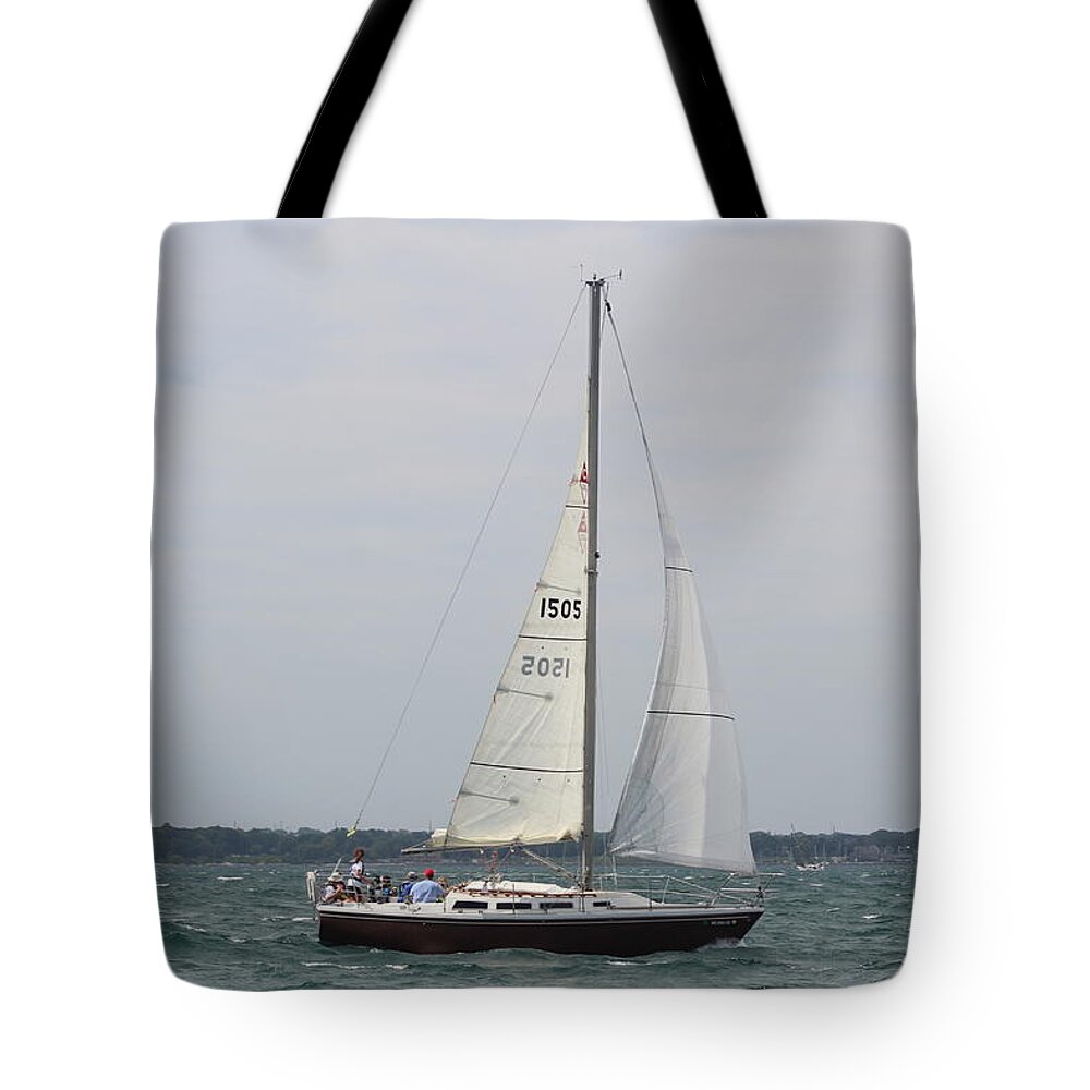  Tote Bag featuring the photograph The race #99 by Jean Wolfrum
