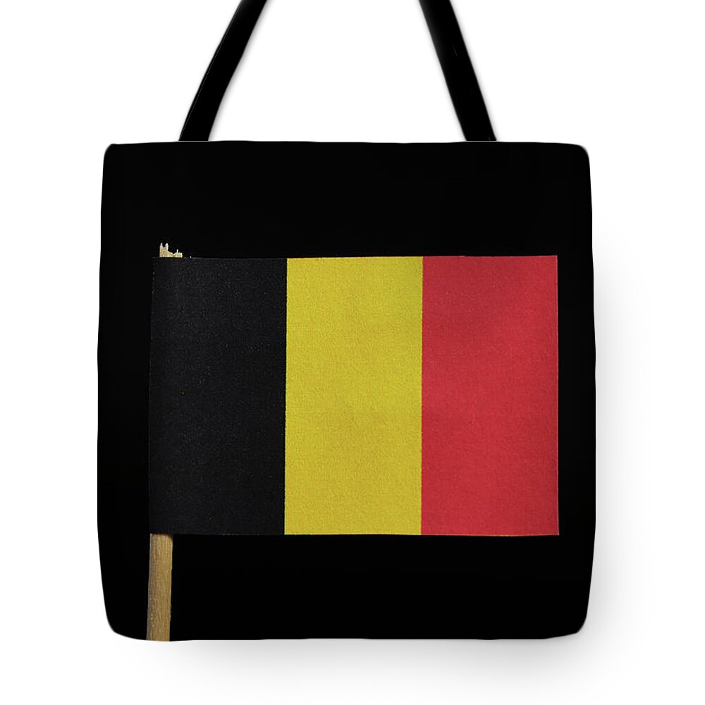 Belgium Tote Bag featuring the photograph Flag of the kingdom of Belgium by Vaclav Sonnek
