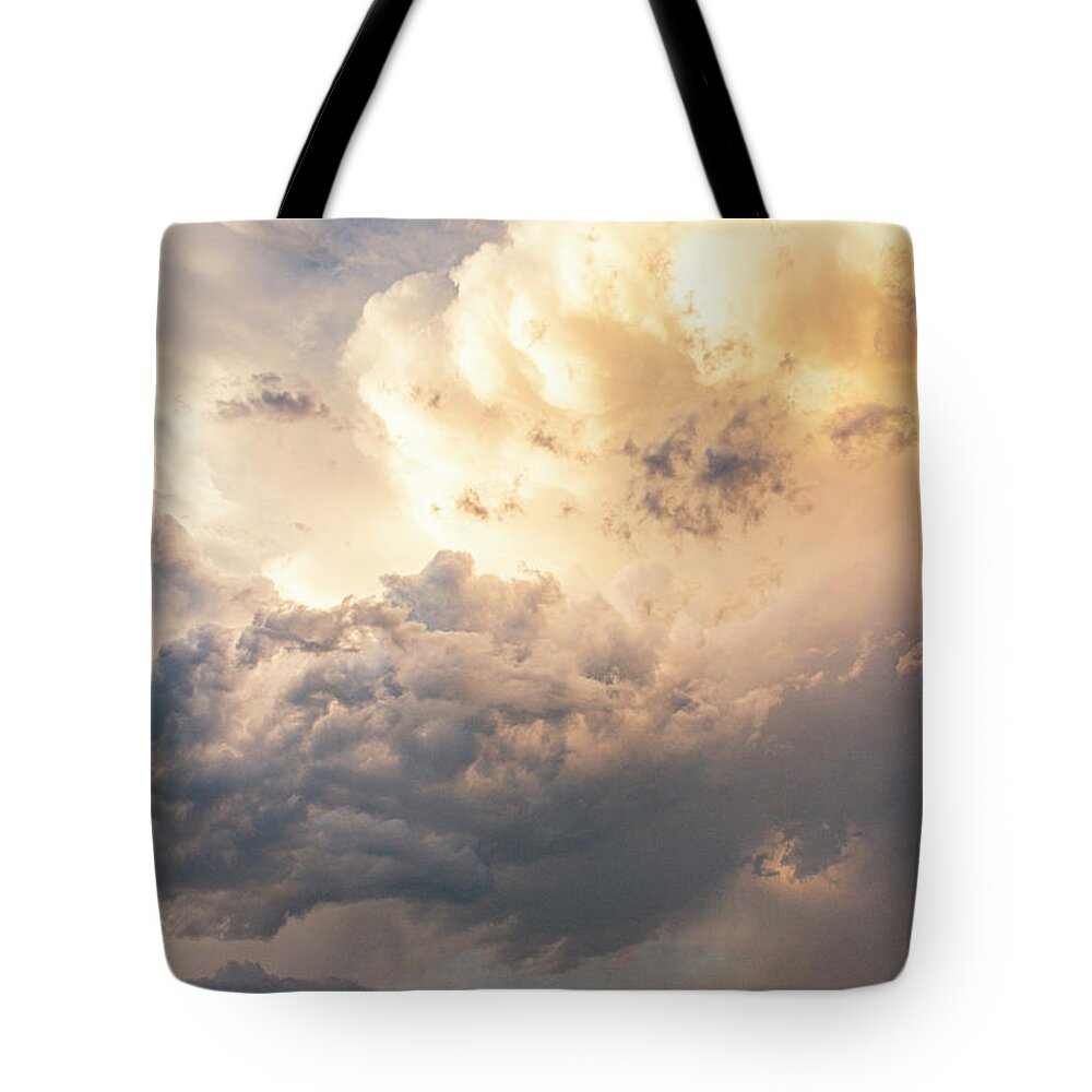 Nebraskasc Tote Bag featuring the photograph A Beautiful Nebraska Thunderset 007 by NebraskaSC