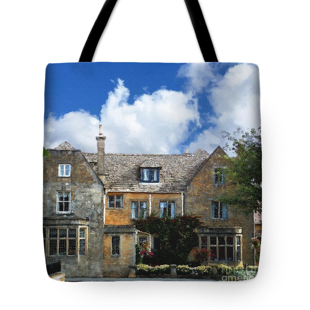 Bourton-on-the-water Tote Bag featuring the photograph A Bourton Inn by Brian Watt