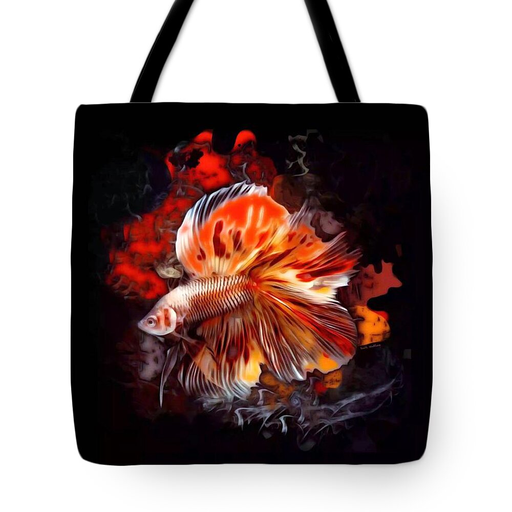 A Bright Betta Fish Tote Bag by Scott Wallace Digital Designs - Pixels