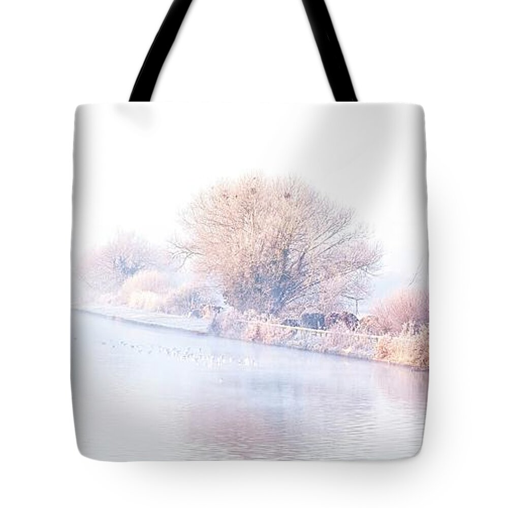 Winter Tote Bag featuring the photograph A cold winter's morning by Tony Mills