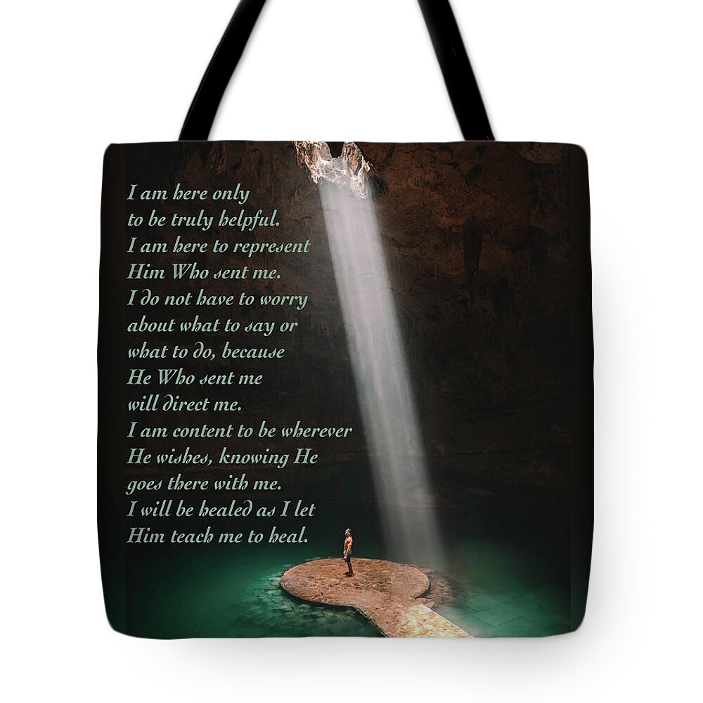 Acim Tote Bag featuring the digital art A Course In Miracles 3 by John Vincent Palozzi
