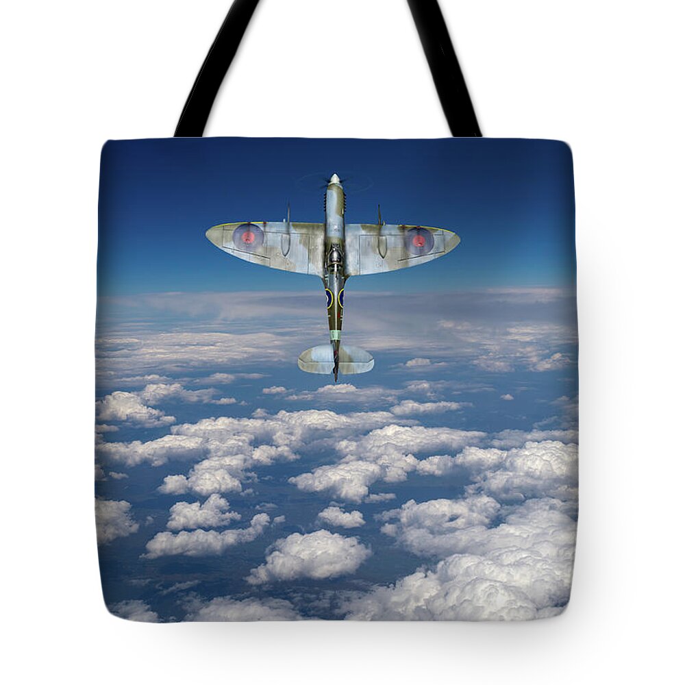 Spitfire Tote Bag featuring the photograph A cut above by Gary Eason