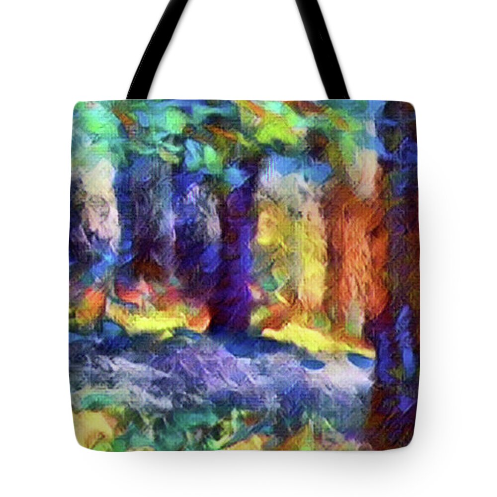  Tote Bag featuring the pastel A Dream of Trees by Shirley Moravec