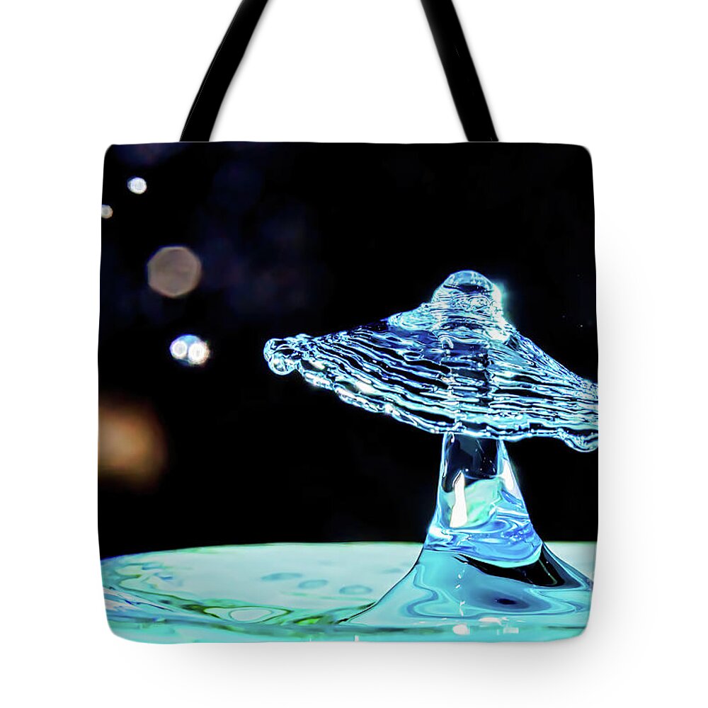 Water Droplet Tote Bag featuring the photograph A Galaxy Far Away by Tom Watkins PVminer pixs