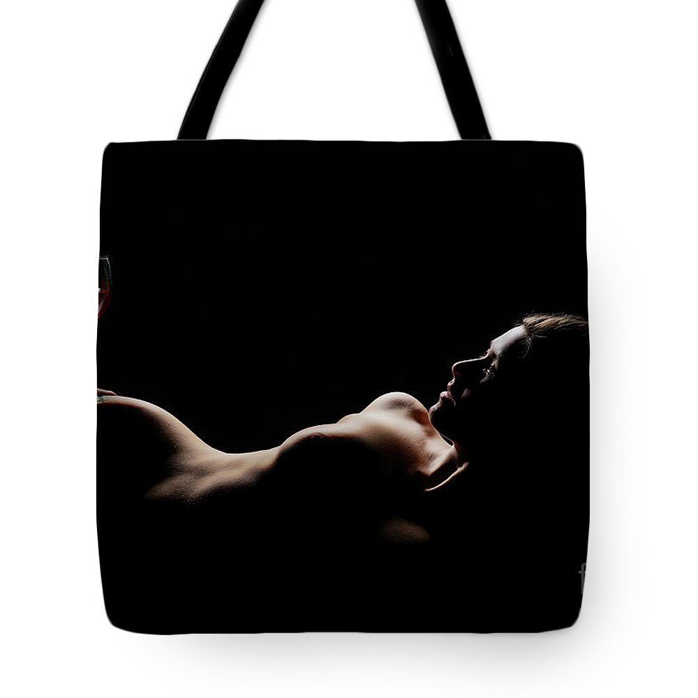 Adult Tote Bag featuring the photograph A Girl and Her Wine by Ed Taylor