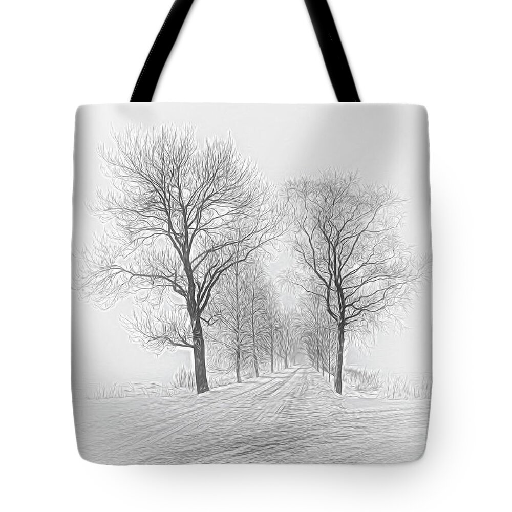 Finland Tote Bag featuring the digital art A gray day by Veikko Suikkanen