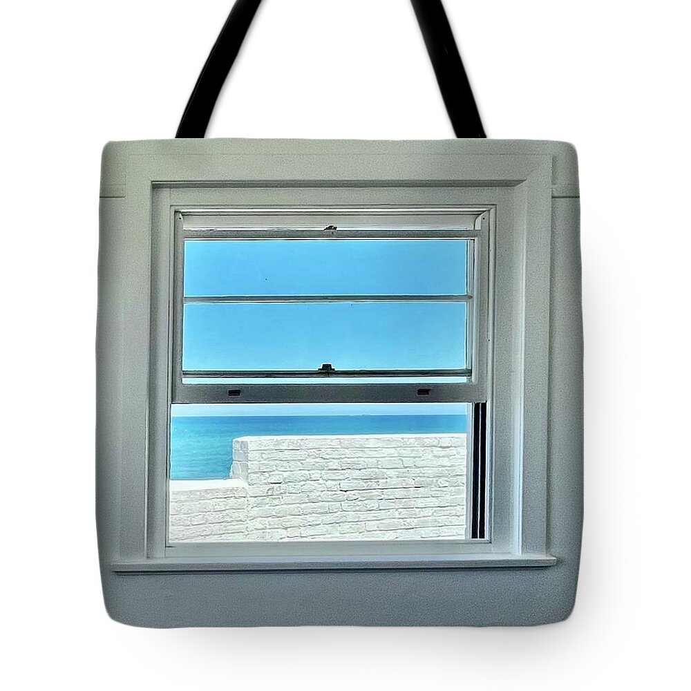 Window Tote Bag featuring the photograph A Kind of Stillness by Sarah Lilja