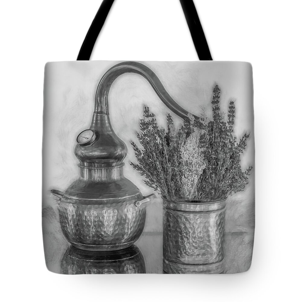 Lavender Tote Bag featuring the photograph A Lavender Reflection by Sylvia Goldkranz