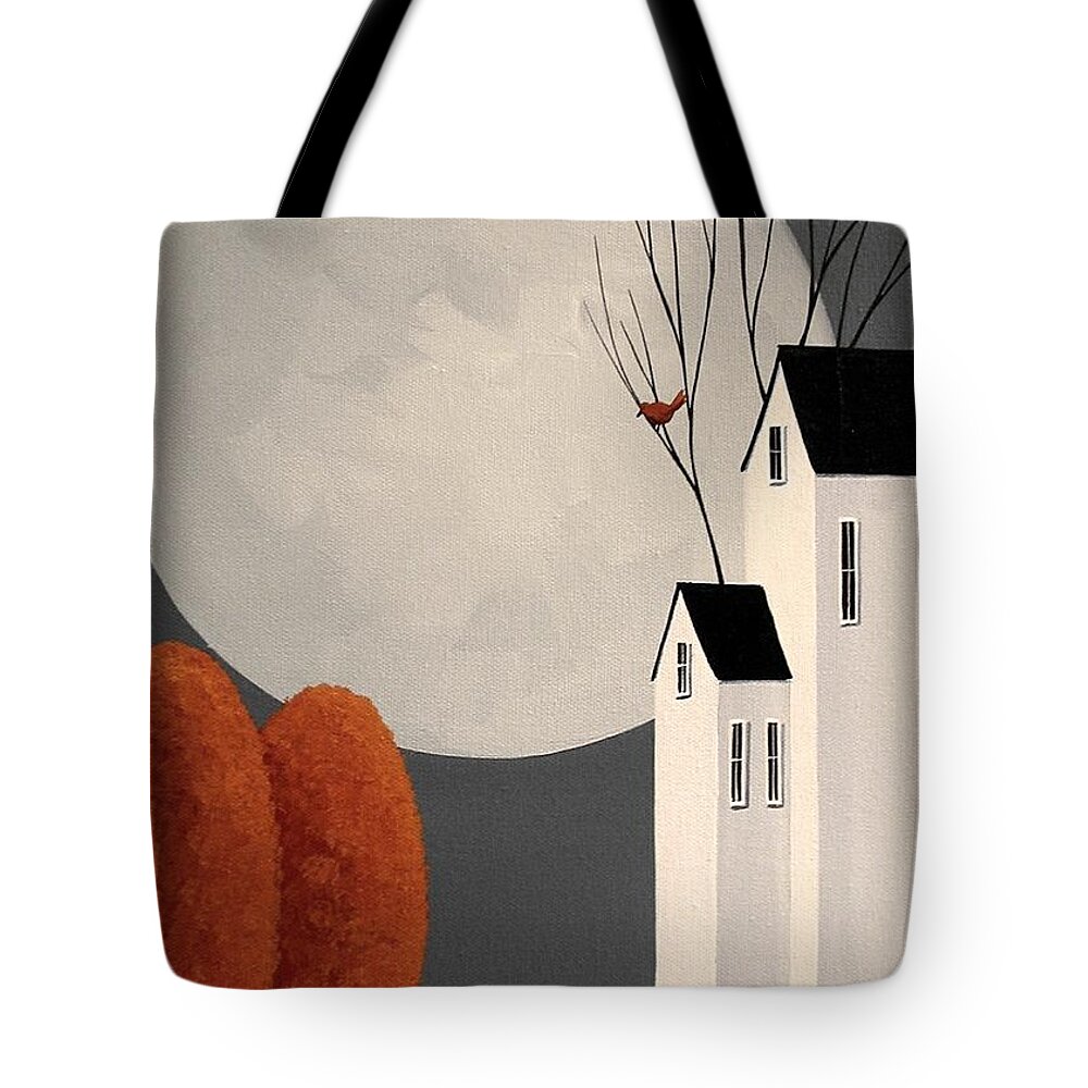 Bird Tote Bag featuring the painting A Little Bird Told Me by Debbie Criswell