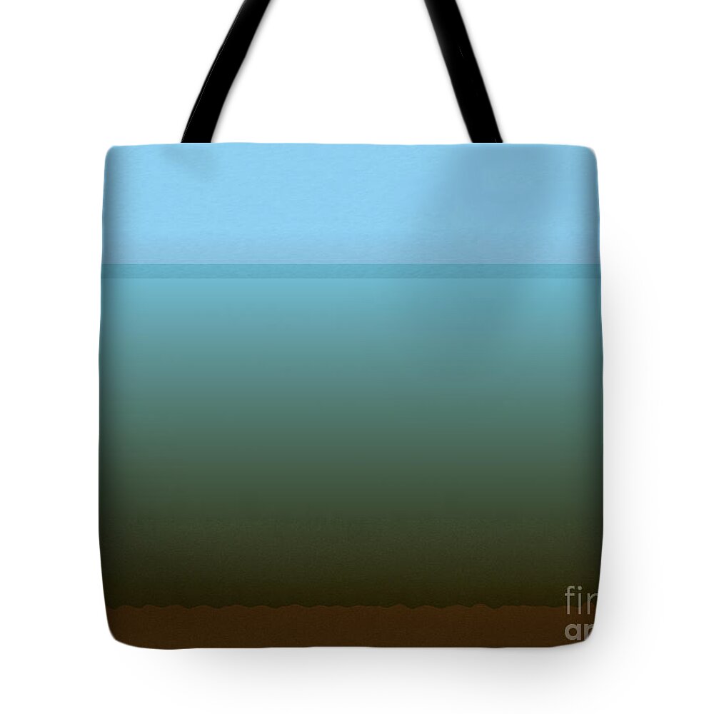 Water Tote Bag featuring the digital art A Look Across the Channel by Kae Cheatham