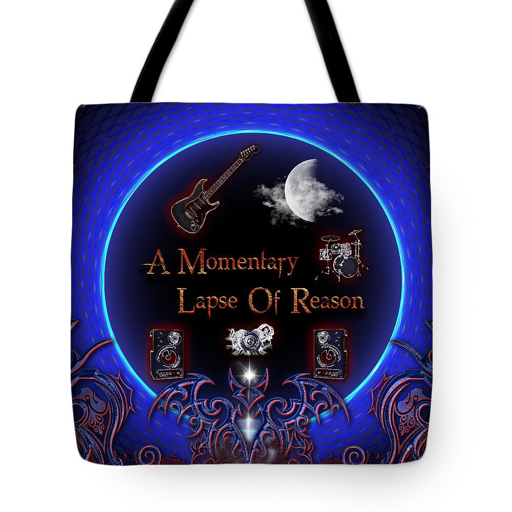 Pink Floyd Tote Bag featuring the digital art A Momentary Lapse Of Reason by Michael Damiani