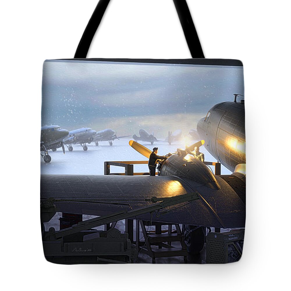 Dc-3 Tote Bag featuring the digital art A New Lease On Life by Adam Burch