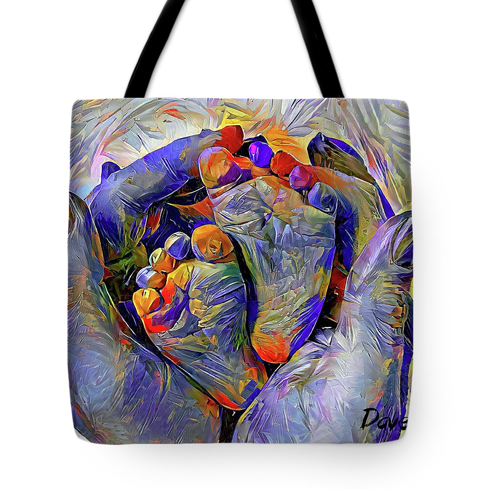 Baby Tote Bag featuring the digital art A New Story Begins by Dave Lee