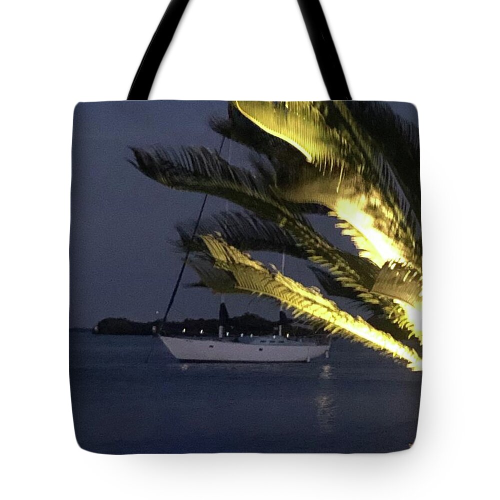 Sunset Tote Bag featuring the photograph A Night On A Sailing Boat by Medge Jaspan