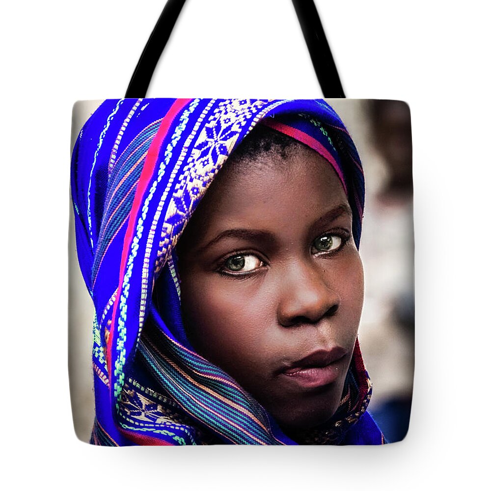 Girl Tote Bag featuring the photograph A penny for her thoughts... by Lyl Dil Creations