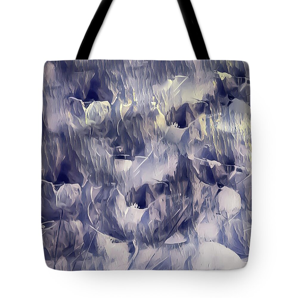 Petals Tote Bag featuring the painting A Plethora Of Light On Petals by Lisa Kaiser