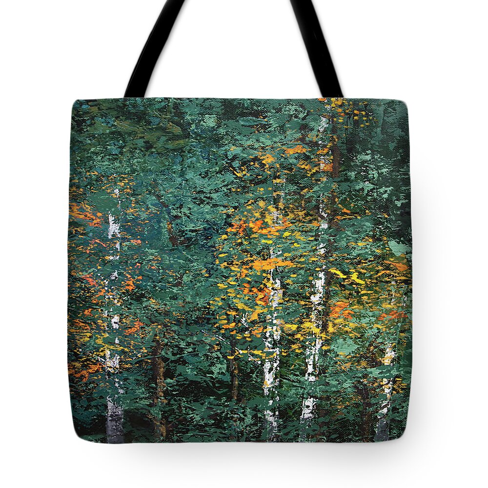Landscape Tote Bag featuring the painting A Quiet Place by Linda Bailey
