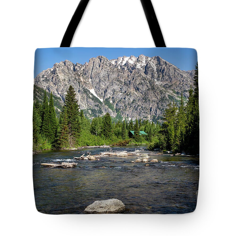 Yellowstone Tote Bag featuring the photograph A River Runs To It by Erin Marie Davis