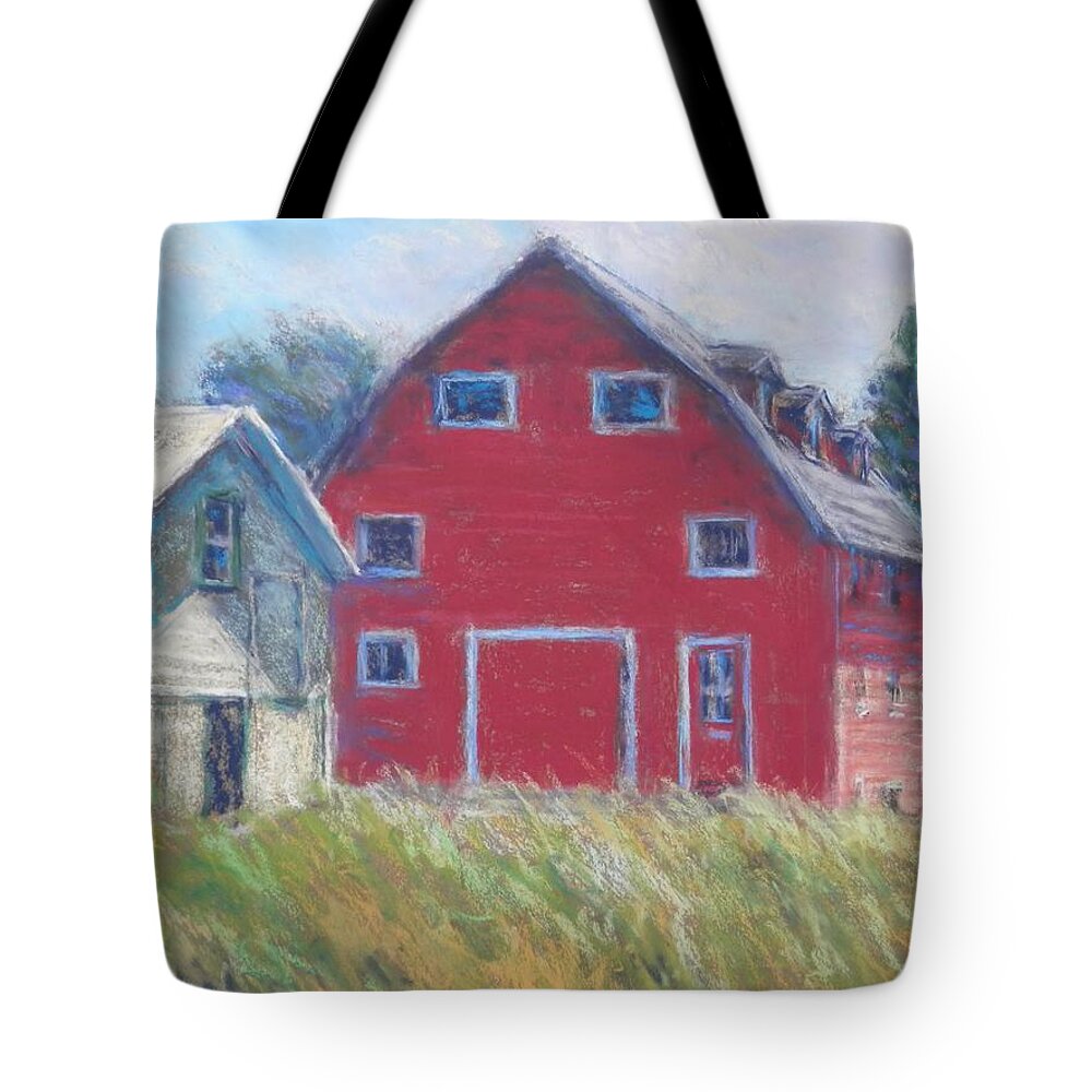 Rural Tote Bag featuring the pastel A Rural Scene by Michael Camp