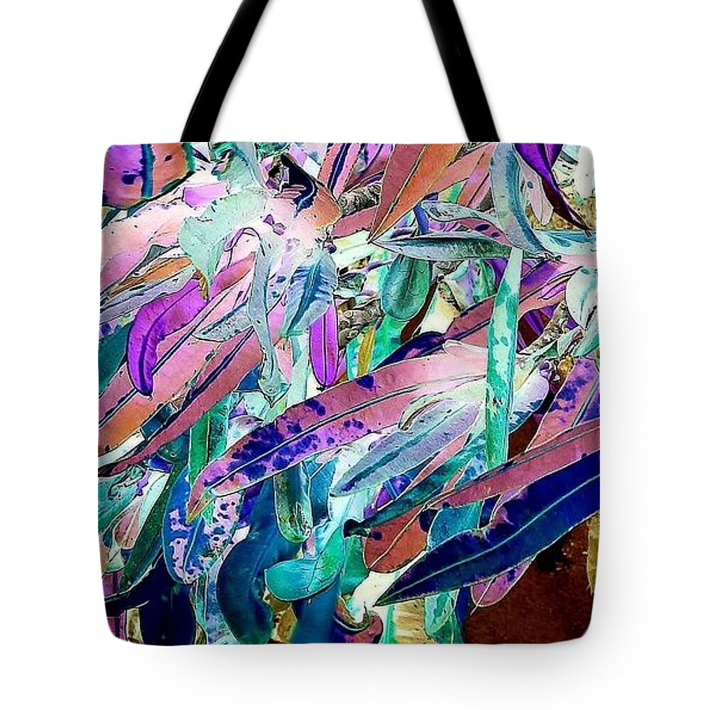 Surreal-nature-photos Tote Bag featuring the digital art A Rush of Color 1 by John Hintz