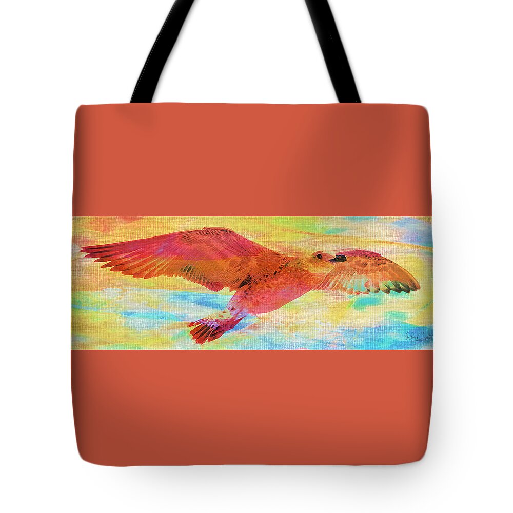 Seagulls Tote Bag featuring the photograph A Seagull Of Another Color by Rene Crystal