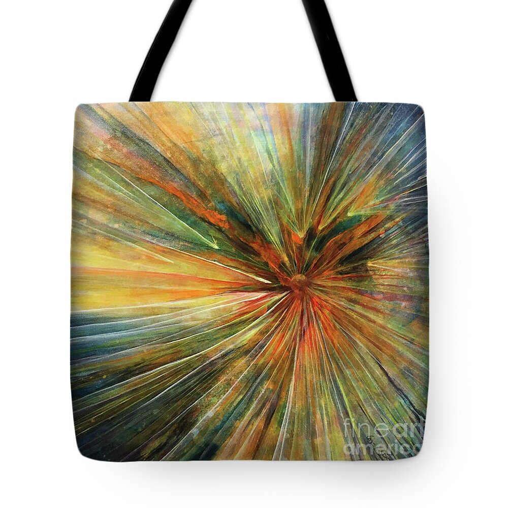  Tote Bag featuring the painting A Star is Born by Lance Crumley