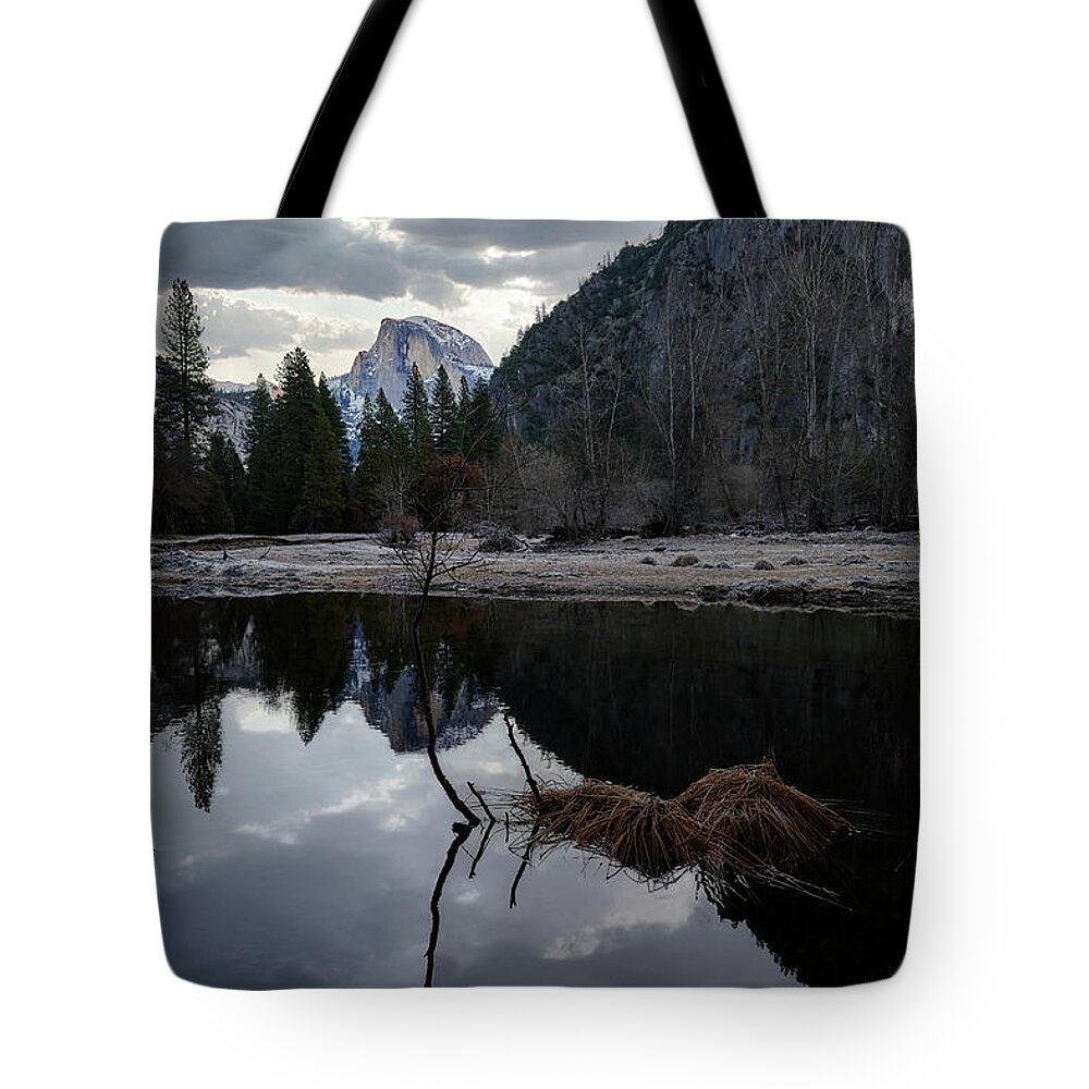 Nature Tote Bag featuring the photograph A Still Morning in Yosemite by Jon Glaser