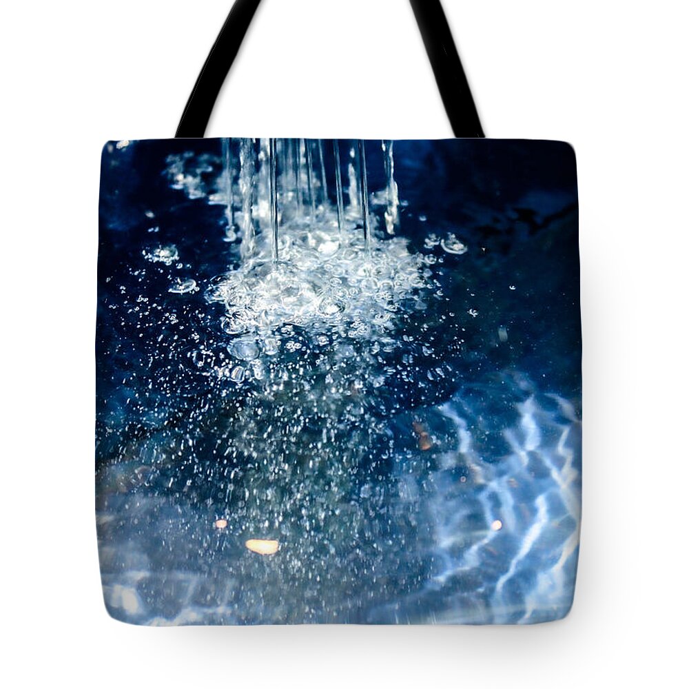 Water Tote Bag featuring the photograph A Study in Blues by W Craig Photography