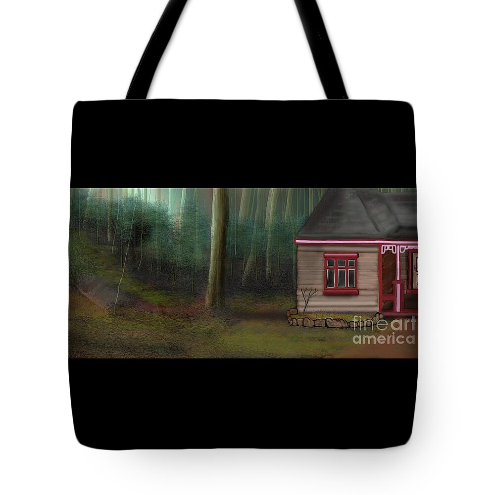 Home Tote Bag featuring the digital art A Sweet Home  by Julie Grimshaw