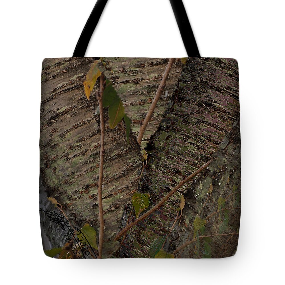 Tree Tote Bag featuring the digital art A Tree by Leon deVose