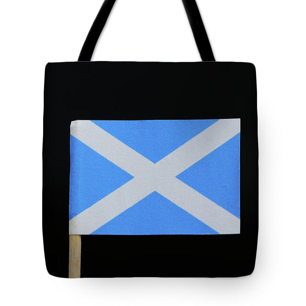 Scotland Tote Bag featuring the photograph Flag of Scotland by Vaclav Sonnek