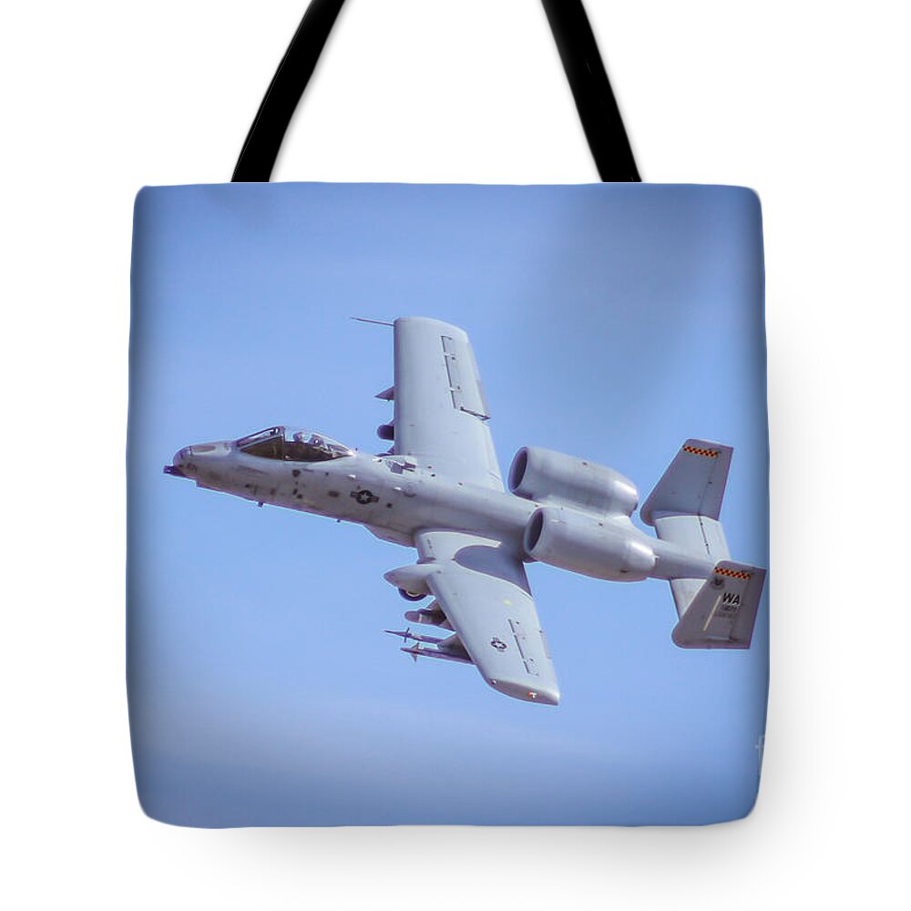 Usaf Tote Bag featuring the photograph A10 by Darrell Foster