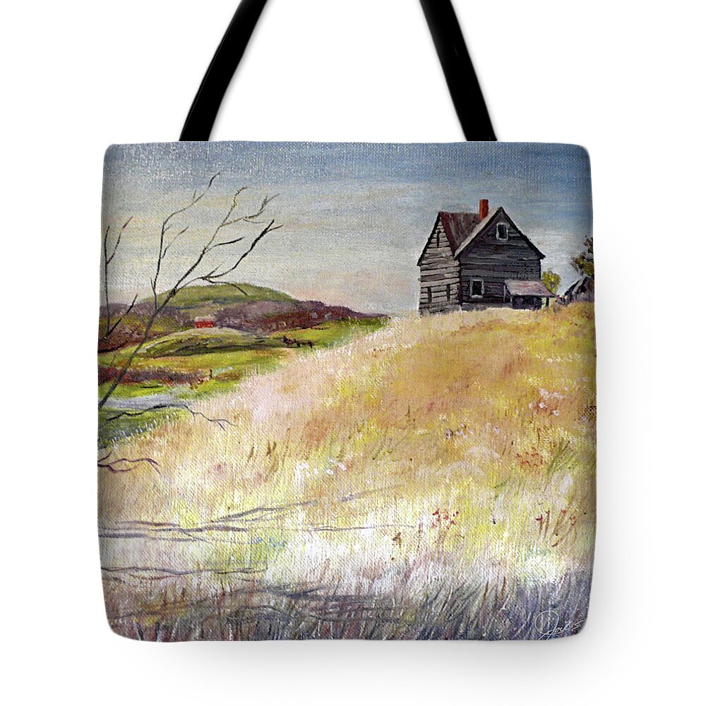 Knoll Tote Bag featuring the painting Silent Witness by Joel Smith