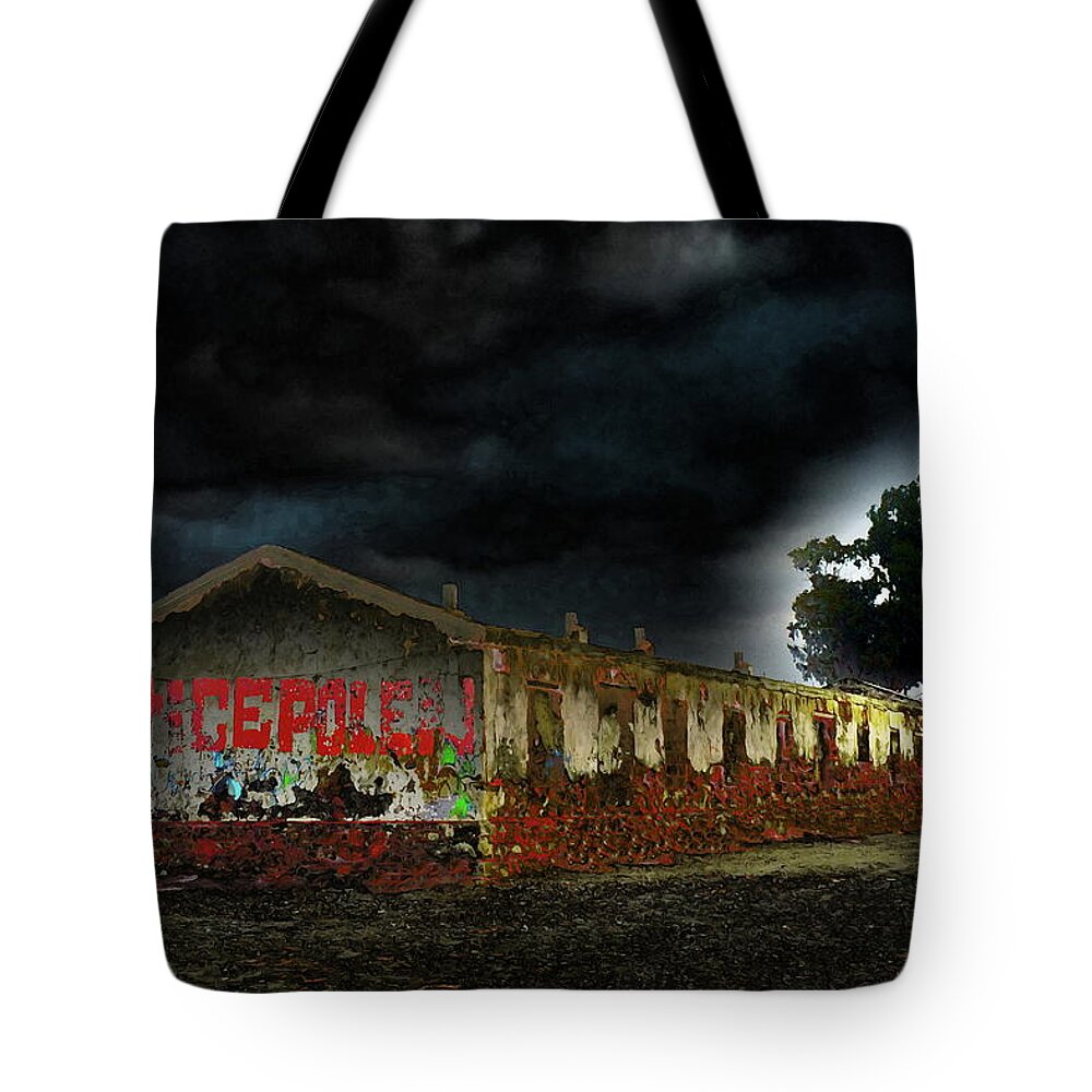 Abondoned Tote Bag featuring the photograph Abandoned and Lost or Jinxed and Bewitched House by Peter Kraaibeek