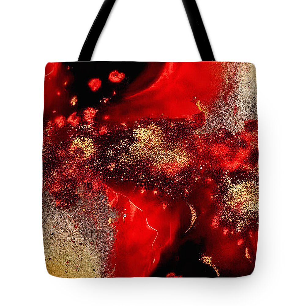 Abstract Tote Bag featuring the digital art Abstract 120 by Craig Boehman