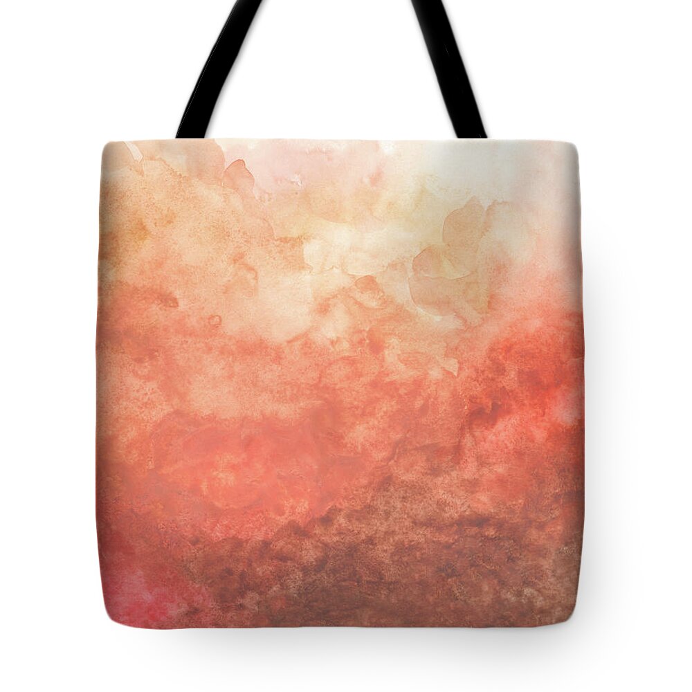 Abstract Tote Bag featuring the painting Abstract 43 by Lucie Dumas