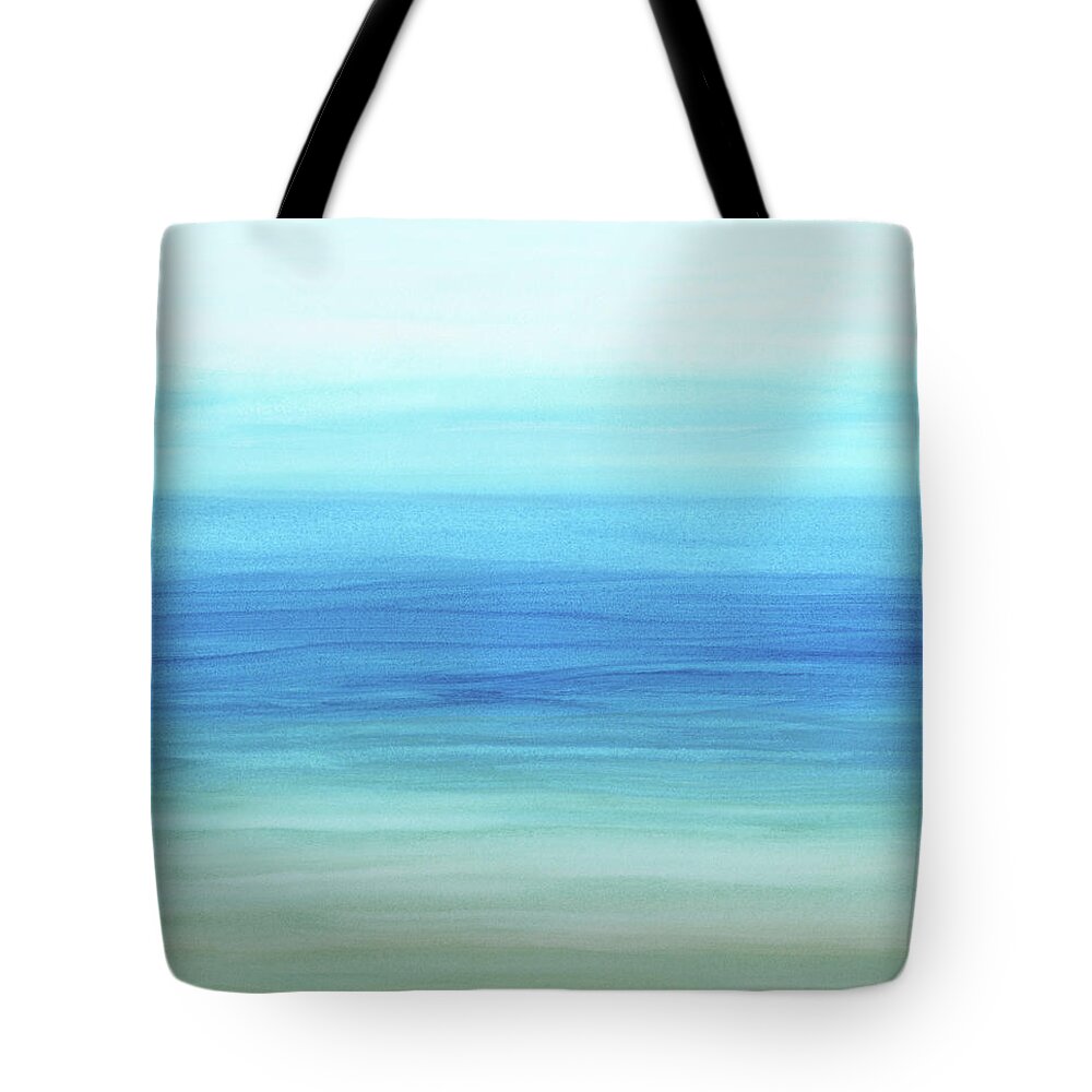 Abstract Tote Bag featuring the painting Abstract 45 by Lucie Dumas