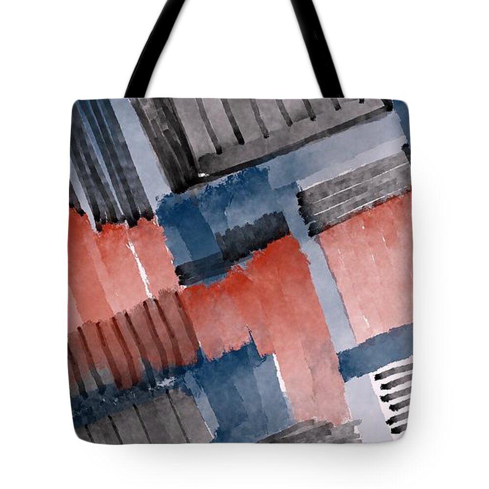  Tote Bag featuring the digital art Abstract #7 by Ljev Rjadcenko