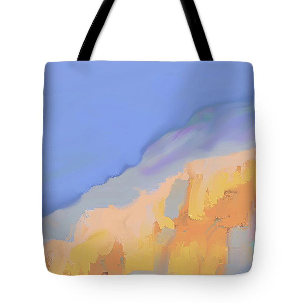 Abstract Painting Tote Bag featuring the digital art Abstract 928 by Cathy Anderson